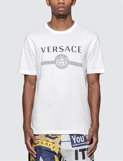 versace t shirt replica white|Versace collection men shirt white.